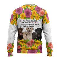 Labrador Retriever Personal Stalker Christmas Ugly Christmas Sweater Funny Xmas Holiday Patterns - Wonder Print Shop