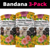 Labrador Retriever Personal Stalker Christmas Neck Gaiter Funny Xmas Holiday Patterns - Wonder Print Shop