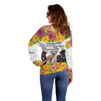 Labrador Retriever Personal Stalker Christmas Off Shoulder Sweater Funny Xmas Holiday Patterns - Wonder Print Shop