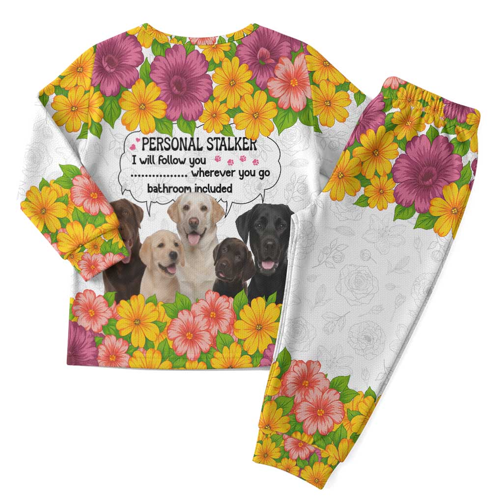 Labrador Retriever Personal Stalker Christmas Pajama Set Funny Xmas Holiday Patterns - Wonder Print Shop