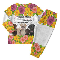 Labrador Retriever Personal Stalker Christmas Pajama Set Funny Xmas Holiday Patterns - Wonder Print Shop