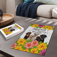 Labrador Retriever Personal Stalker Christmas Puzzle Funny Xmas Holiday Patterns - Wonder Print Shop
