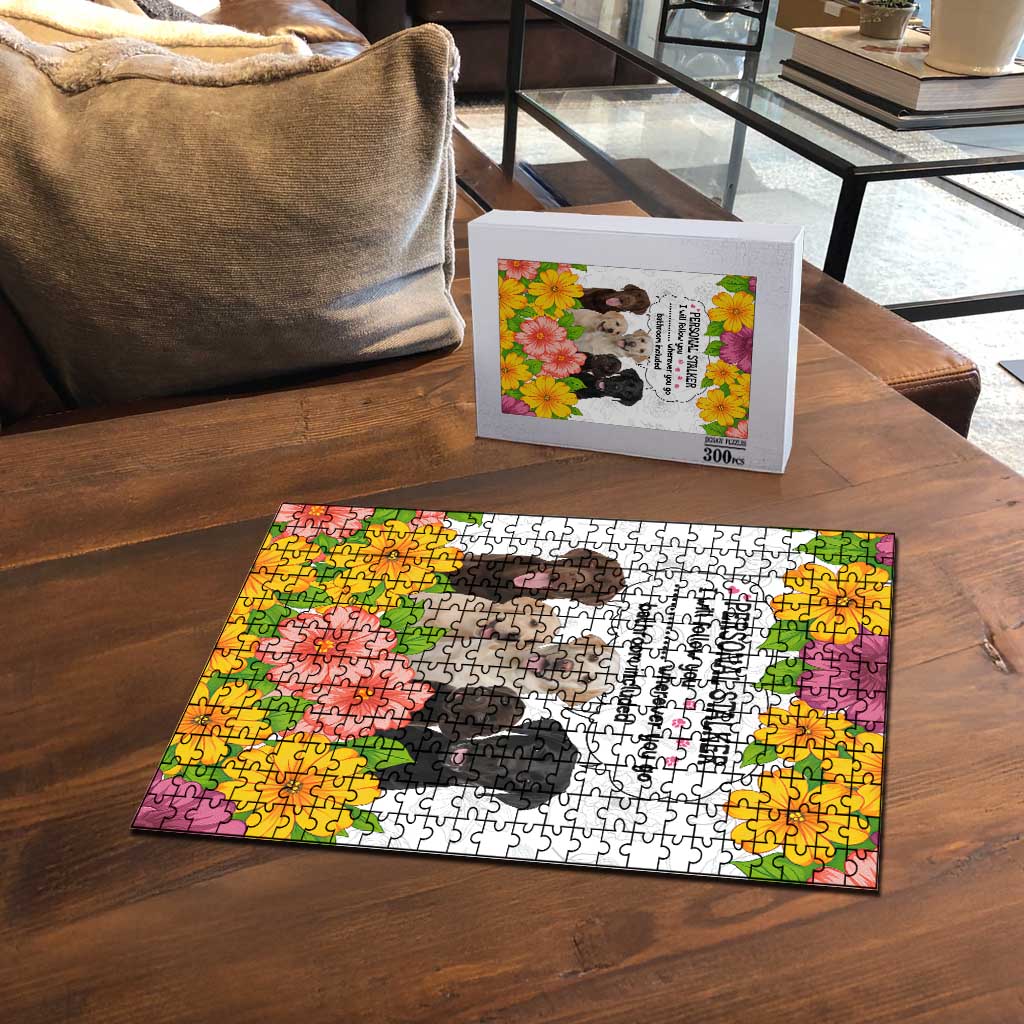 Labrador Retriever Personal Stalker Christmas Puzzle Funny Xmas Holiday Patterns - Wonder Print Shop