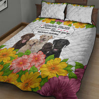 Labrador Retriever Personal Stalker Christmas Quilt Bed Set Funny Xmas Holiday Patterns - Wonder Print Shop