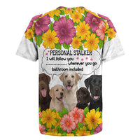 Labrador Retriever Personal Stalker Christmas Rugby Jersey Funny Xmas Holiday Patterns - Wonder Print Shop