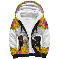 Labrador Retriever Personal Stalker Christmas Sherpa Hoodie Funny Xmas Holiday Patterns - Wonder Print Shop