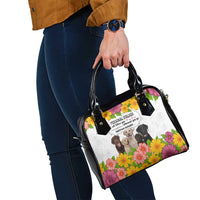 Labrador Retriever Personal Stalker Christmas Shoulder Handbag Funny Xmas Holiday Patterns - Wonder Print Shop