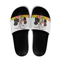 Labrador Retriever Personal Stalker Christmas Slide Sandals Funny Xmas Holiday Patterns - Wonder Print Shop