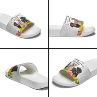 Labrador Retriever Personal Stalker Christmas Slide Sandals Funny Xmas Holiday Patterns - Wonder Print Shop