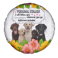 Labrador Retriever Personal Stalker Christmas Spare Tire Cover Funny Xmas Holiday Patterns - Wonder Print Shop