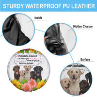 Labrador Retriever Personal Stalker Christmas Spare Tire Cover Funny Xmas Holiday Patterns - Wonder Print Shop