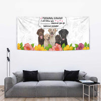 Labrador Retriever Personal Stalker Christmas Tapestry Funny Xmas Holiday Patterns - Wonder Print Shop