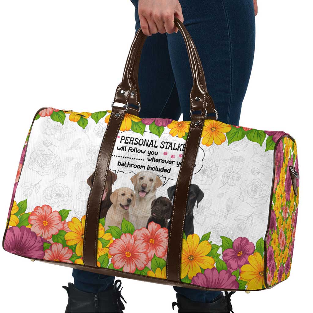 Labrador Retriever Personal Stalker Christmas Travel Bag Funny Xmas Holiday Patterns - Wonder Print Shop