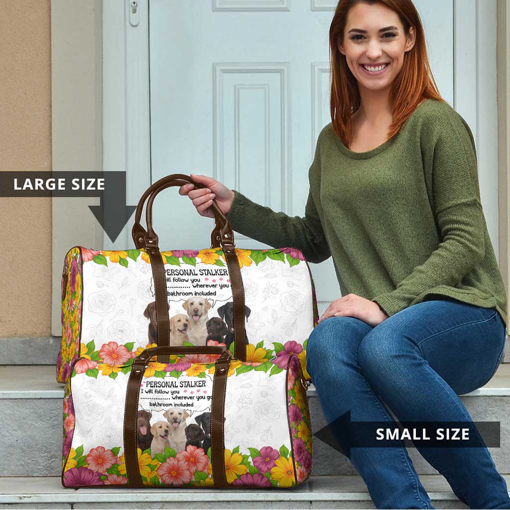 Labrador Retriever Personal Stalker Christmas Travel Bag Funny Xmas Holiday Patterns - Wonder Print Shop
