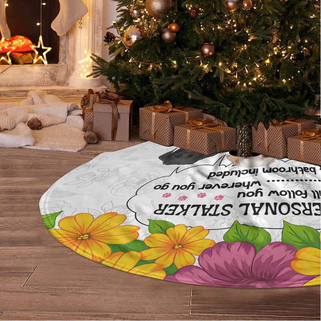 Labrador Retriever Personal Stalker Christmas Tree Skirt Funny Xmas Holiday Patterns - Wonder Print Shop