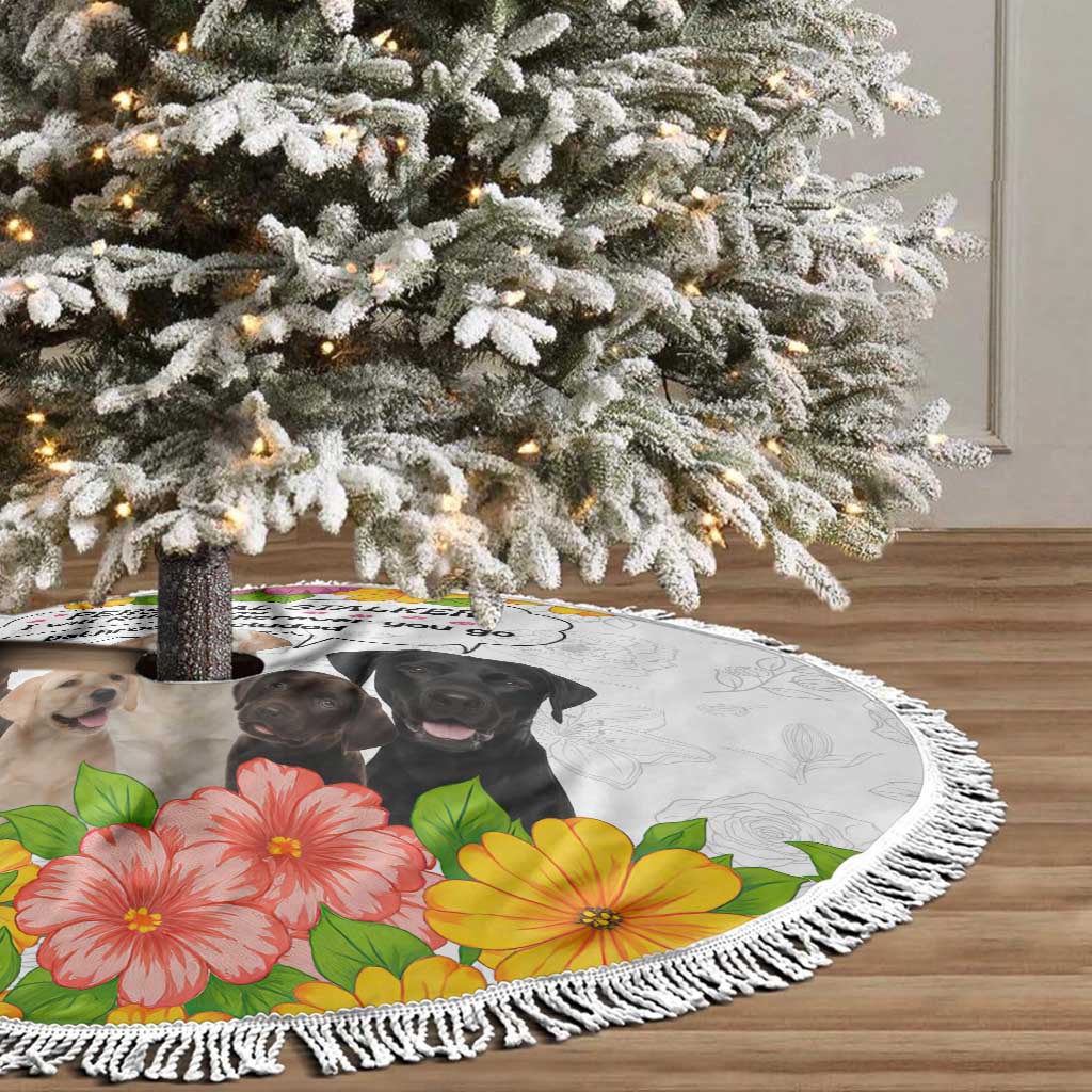 Labrador Retriever Personal Stalker Christmas Tree Skirt Funny Xmas Holiday Patterns - Wonder Print Shop
