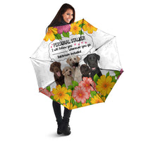 Labrador Retriever Personal Stalker Christmas Umbrella Funny Xmas Holiday Patterns - Wonder Print Shop
