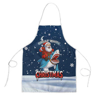 Great White Christmas Shark Christmas Apron Funny Xmas Holiday Patterns - Wonder Print Shop
