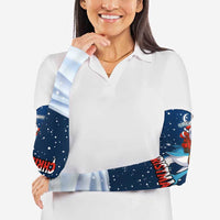 Great White Christmas Shark Christmas Arm Sleeves Funny Xmas Holiday Patterns - Wonder Print Shop