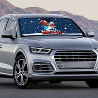 Great White Christmas Shark Christmas Auto Sun Shade Funny Xmas Holiday Patterns - Wonder Print Shop