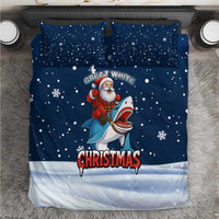 Great White Christmas Shark Christmas Bedding Set Funny Xmas Holiday Patterns - Wonder Print Shop
