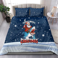 Great White Christmas Shark Christmas Bedding Set Funny Xmas Holiday Patterns - Wonder Print Shop