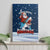 Great White Christmas Shark Christmas Canvas Wall Art Funny Xmas Holiday Patterns - Wonder Print Shop
