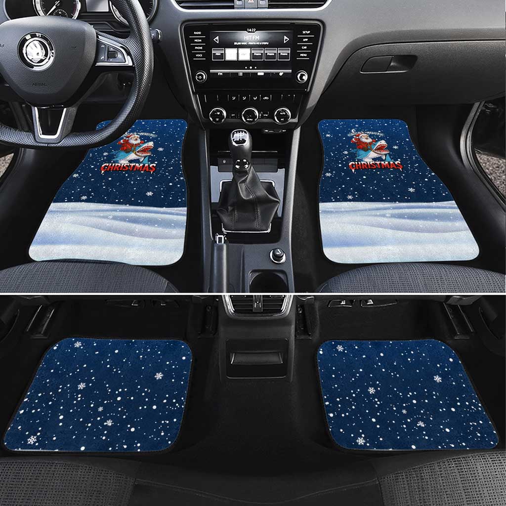 Great White Christmas Shark Christmas Car Mats Funny Xmas Holiday Patterns - Wonder Print Shop