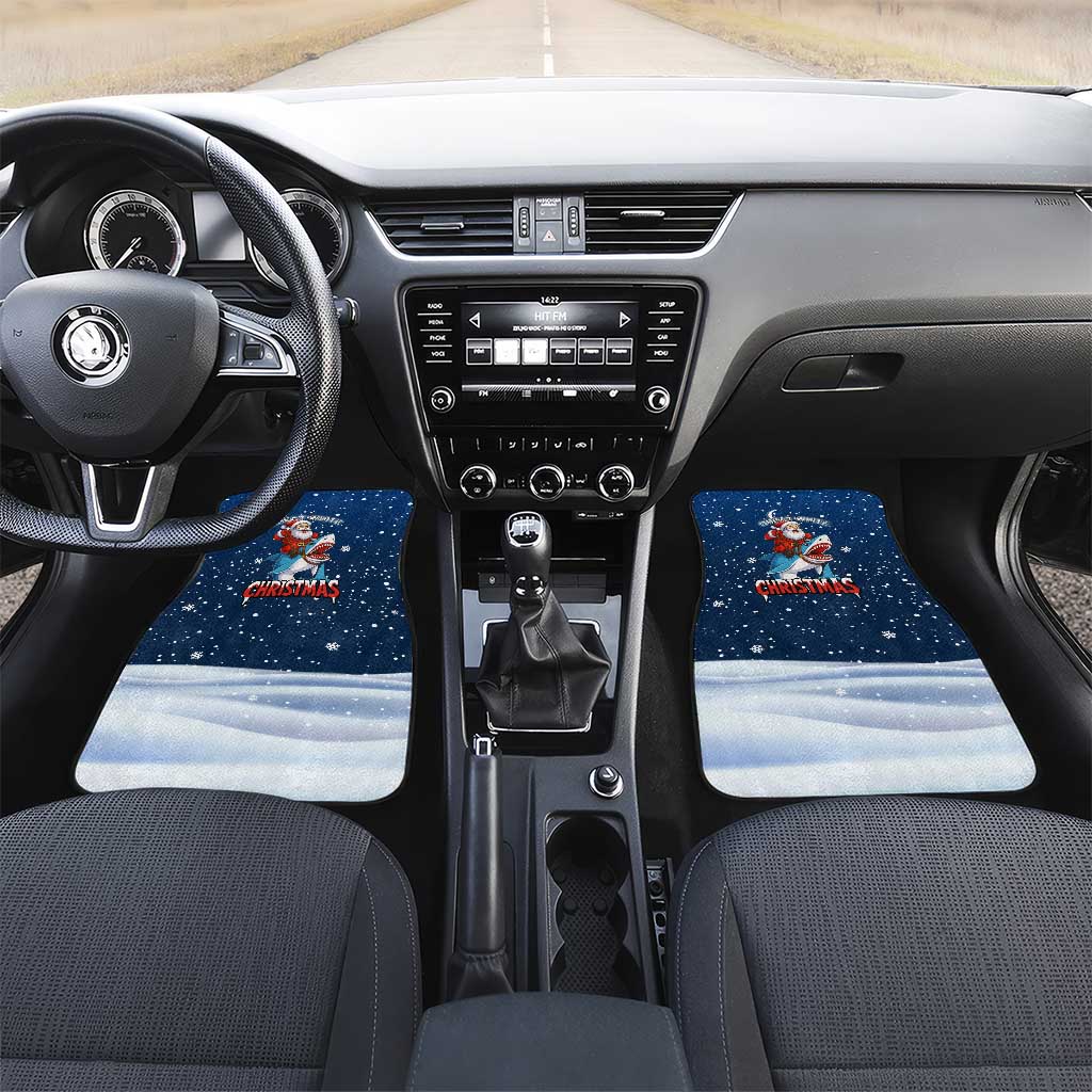 Great White Christmas Shark Christmas Car Mats Funny Xmas Holiday Patterns - Wonder Print Shop