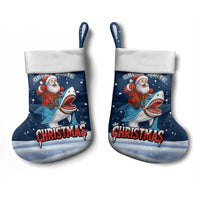 Great White Christmas Shark Christmas Stocking Funny Xmas Holiday Patterns - Wonder Print Shop