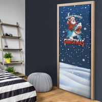 Great White Christmas Shark Christmas Door Cover Funny Xmas Holiday Patterns - Wonder Print Shop