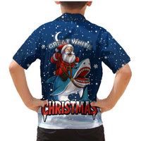 Great White Christmas Shark Christmas Family Matching Mermaid Dress and Hawaiian Shirt Funny Xmas Holiday Patterns - Wonder Print Shop