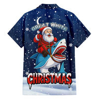 Great White Christmas Shark Christmas Family Matching Puletasi and Hawaiian Shirt Funny Xmas Holiday Patterns - Wonder Print Shop