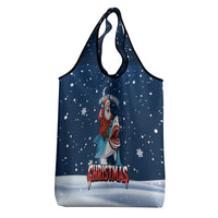 Great White Christmas Shark Christmas Grocery Bag Funny Xmas Holiday Patterns - Wonder Print Shop