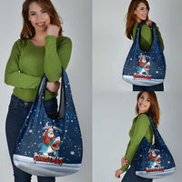 Great White Christmas Shark Christmas Grocery Bag Funny Xmas Holiday Patterns - Wonder Print Shop