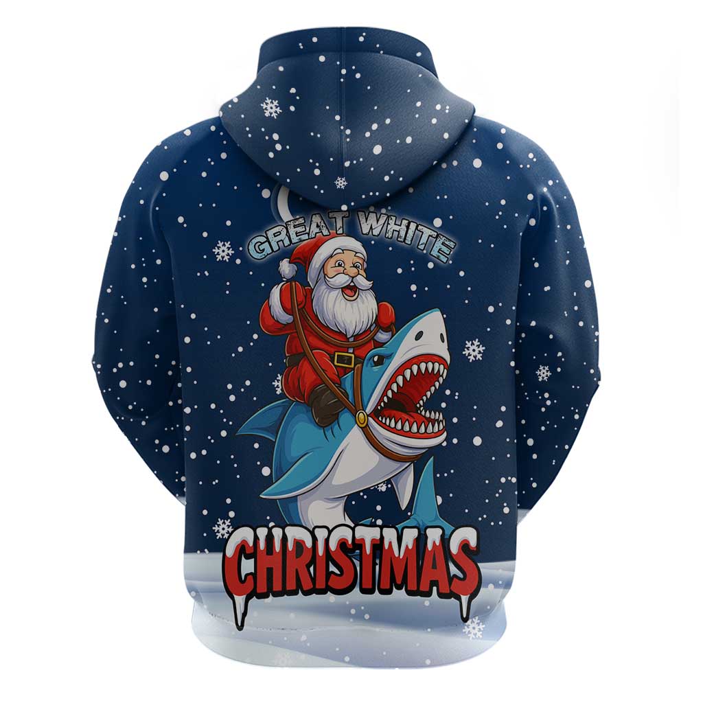 Great White Christmas Shark Christmas Hoodie Funny Xmas Holiday Patterns - Wonder Print Shop