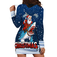 Great White Christmas Shark Christmas Hoodie Dress Funny Xmas Holiday Patterns - Wonder Print Shop