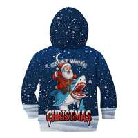 Great White Christmas Shark Christmas Kid Hoodie Funny Xmas Holiday Patterns - Wonder Print Shop