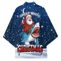 Great White Christmas Shark Christmas Kimono Funny Xmas Holiday Patterns - Wonder Print Shop