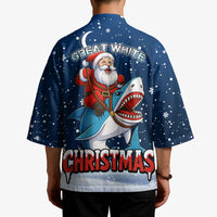 Great White Christmas Shark Christmas Kimono Funny Xmas Holiday Patterns - Wonder Print Shop