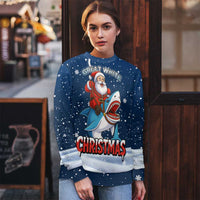 Great White Christmas Shark Christmas Ugly Christmas Sweater Funny Xmas Holiday Patterns - Wonder Print Shop