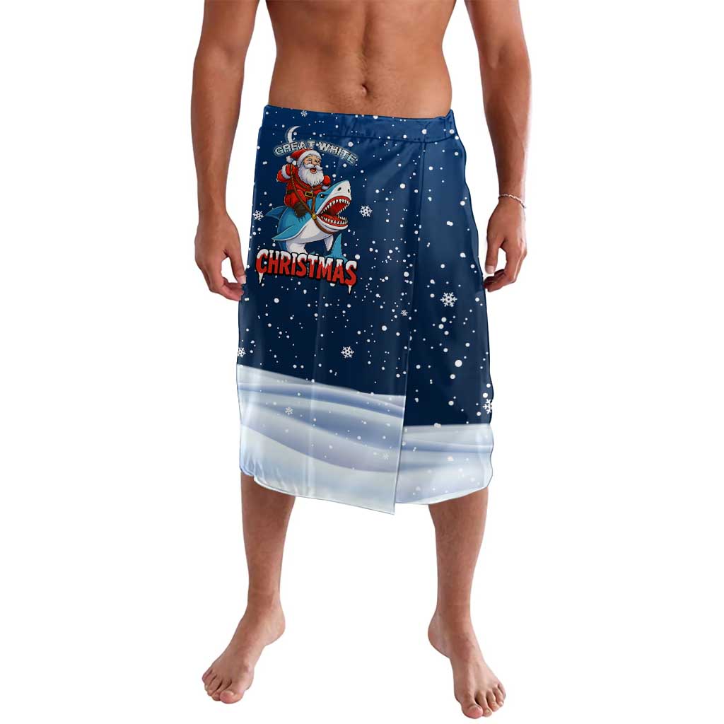 Great White Christmas Shark Christmas Lavalava Funny Xmas Holiday Patterns - Wonder Print Shop