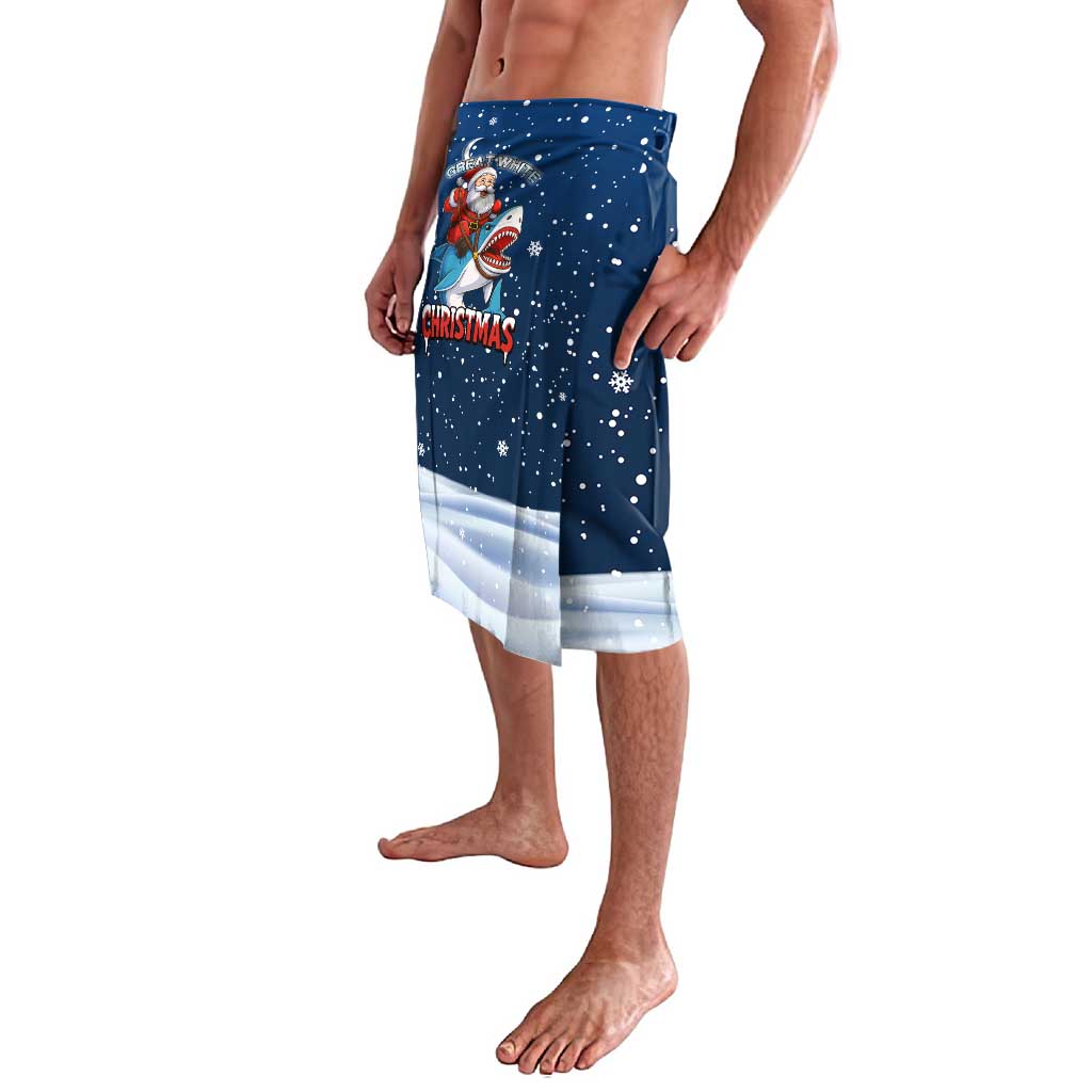 Great White Christmas Shark Christmas Lavalava Funny Xmas Holiday Patterns - Wonder Print Shop