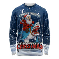 Great White Christmas Shark Christmas Long Sleeve Shirt Funny Xmas Holiday Patterns - Wonder Print Shop