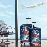 Great White Christmas Shark Christmas Luggage Cover Funny Xmas Holiday Patterns - Wonder Print Shop