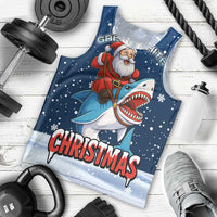 Great White Christmas Shark Christmas Men Tank Top Funny Xmas Holiday Patterns - Wonder Print Shop
