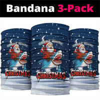 Great White Christmas Shark Christmas Neck Gaiter Funny Xmas Holiday Patterns - Wonder Print Shop