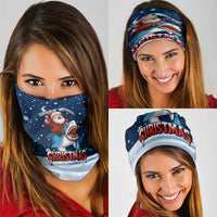 Great White Christmas Shark Christmas Neck Gaiter Funny Xmas Holiday Patterns - Wonder Print Shop