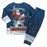 Great White Christmas Shark Christmas Pajama Set Funny Xmas Holiday Patterns - Wonder Print Shop
