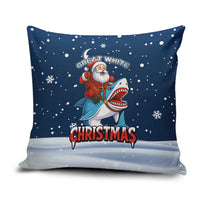 Great White Christmas Shark Christmas Pillow Cover Funny Xmas Holiday Patterns - Wonder Print Shop